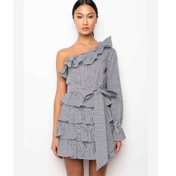 PICNIC VIBES POPLIN STRIPE ROMPER Medium - Picture 1 of 3